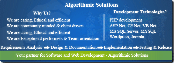 Algorithmic solutions, software and web development partner for SEO,joomla,asp.net,php,wordpress,joomla