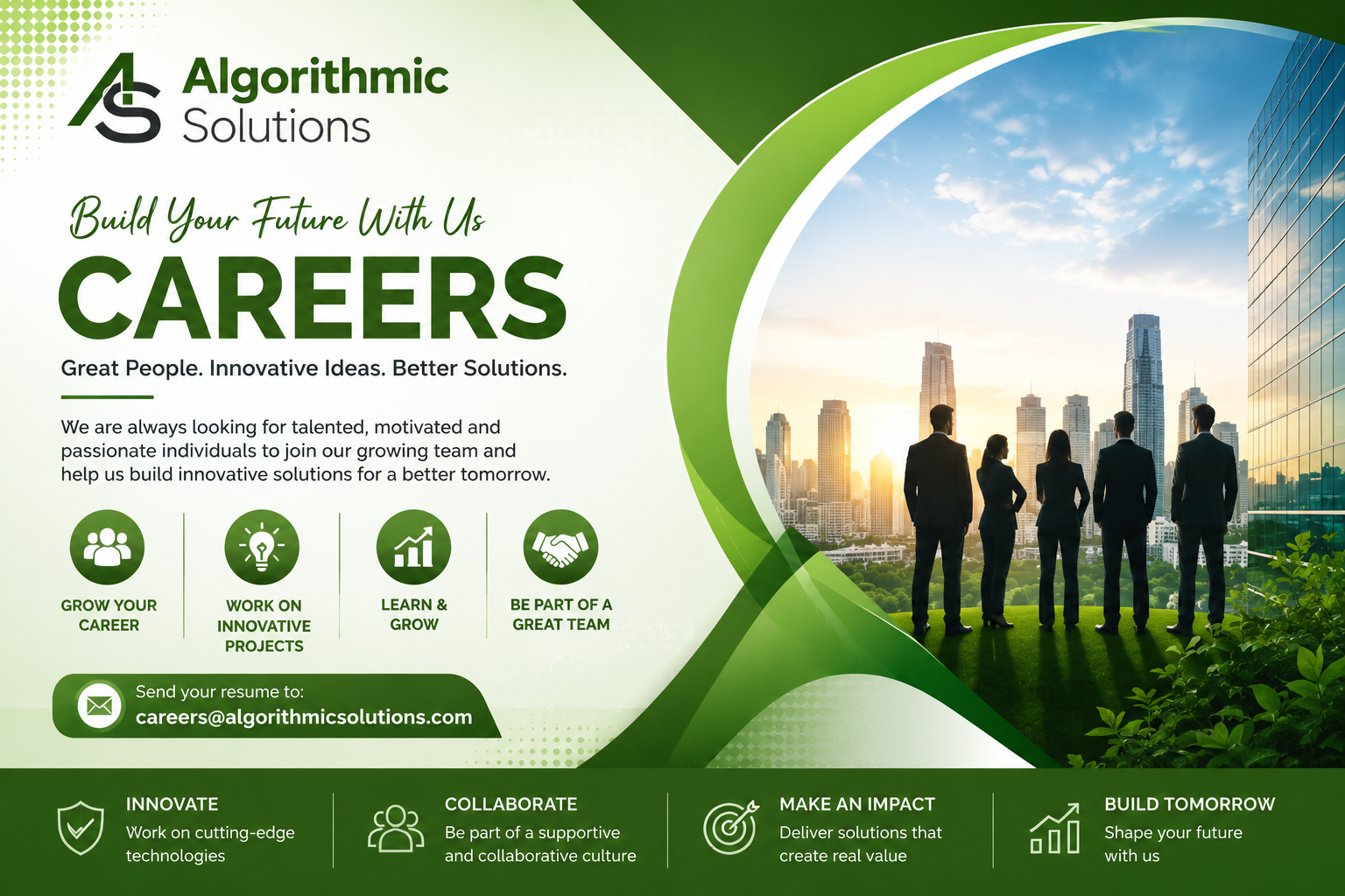 Careers at Algorithmic Solutions